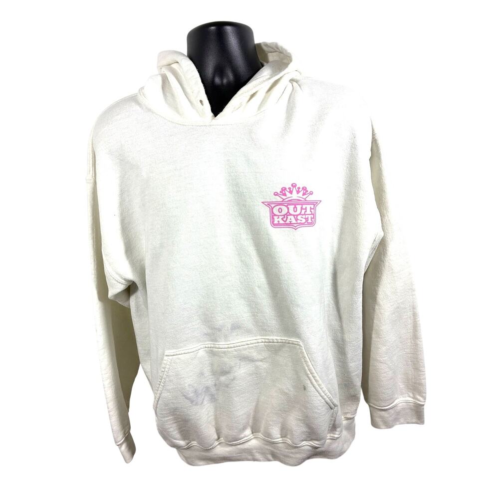 Outkast ATLiens White Pullover Hoodie Rap Hip Hop Size L